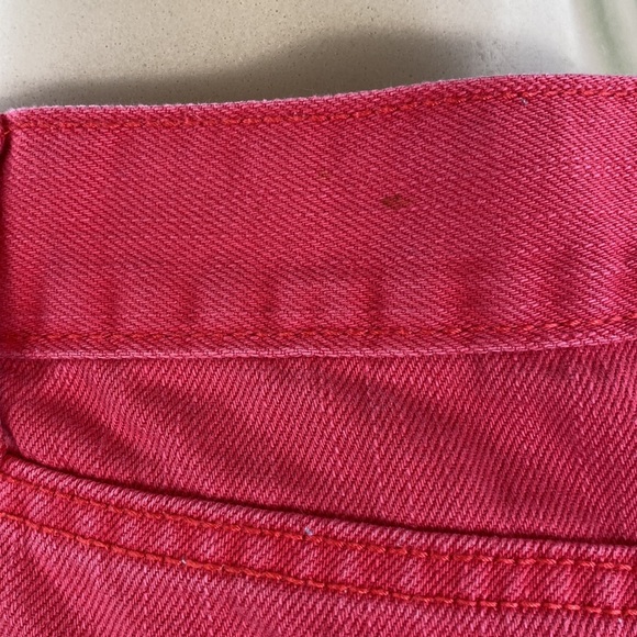 Old Navy The Sweetheart Red Raw Hem Jean Shorts - Picture 10 of 14